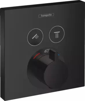 Термостат для душа Hansgrohe ShowerSelect 15763670, чёрный матовый