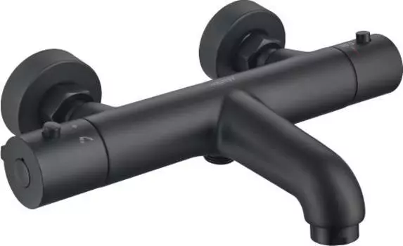 Термостатический смеситель для ванны AQUATEK, матовый черный AQ1043MB