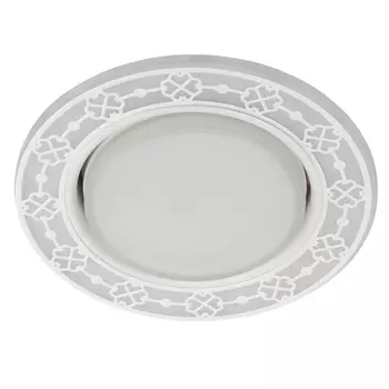 Точечный светильник ЭРА с подсветкой DK LD28 WH/WH Б0037391