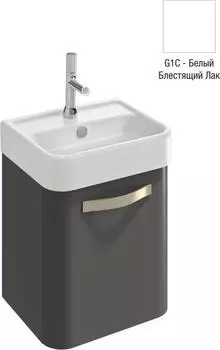 Тумба для комплекта 44 см Jacob Delafon Replay EB1175G-G1C белый блестящий лак