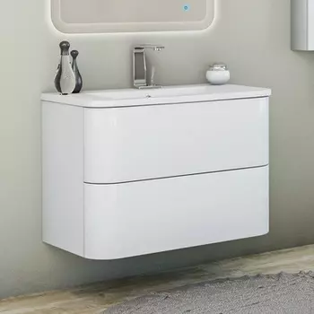 Тумба для комплекта BelBagno Clima BB1000JH1C/BL-BB13100L bianco lucido