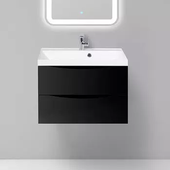 Тумба для комплекта BelBagno MARINO-700-2C-SO-NL-P nero lucido