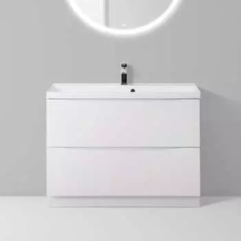 Тумба для комплекта BelBagno MARINO-800-2C-PIA-BL-P bianco lucido