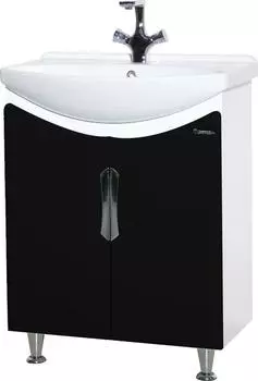 Тумба для комплекта Bellezza Лагуна 65 прямая чёрная