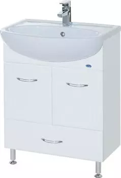 Тумба для комплекта Bellezza Уют 60 с нижним ящиком белая