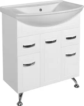 Тумба для комплекта Rush Fiji 75 белый глянец