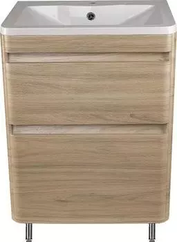 Тумба для комплекта Style Line Атлантика 60 Люкс Plus, напольная, ясень перламутр
