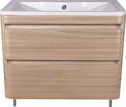 Тумба для комплекта Style Line Атлантика 90 Люкс Plus, напольная, ясень перламутр