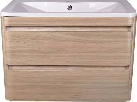 Тумба для комплекта Style Line Атлантика 90 Люкс Plus, подвесная, ясень перламутр