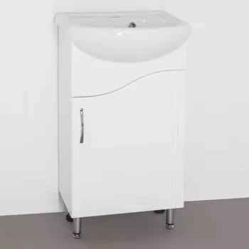 Тумба для комплекта Style Line Эко Волна №2 45 белая