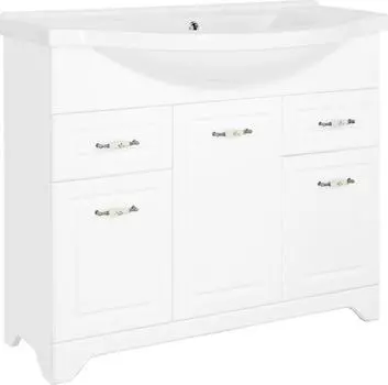 Тумба для комплекта Style Line Олеандр-2 100 Люкс белая