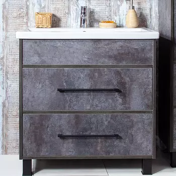 Тумба для ванной Бриклаер Чили 4627125415234 цемент