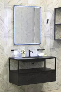 Тумба под металлический каркас Cezares CADRO-100-1C-SO-NR-BLUM, чёрный