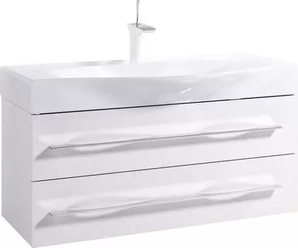 Тумба под раковину 100 см Aqwella Милан Mil.01.10/2/W белая