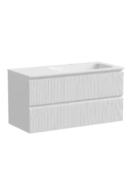 Тумба под раковину 100 см Sancos Snob T правая SNT100RW, белый