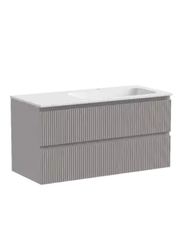 Тумба под раковину 100 см Sancos Snob T правая SNT100RSM, серый