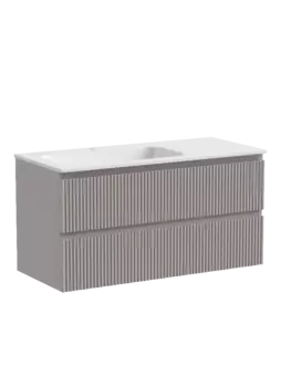 Тумба под раковину 100 см Sancos Snob R левая SNR100LSM, серый