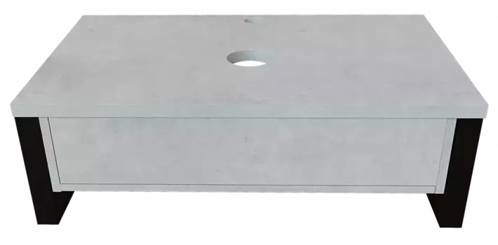 Тумба под раковину 1MarKa Grunge loft Ц0000015938 серый