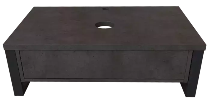 Тумба под раковину 1MarKa Grunge loft Ц0000015939 серый