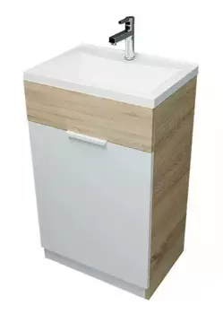 Тумба под раковину 1MarKa Revo Ц0000005037 бежевый, белый