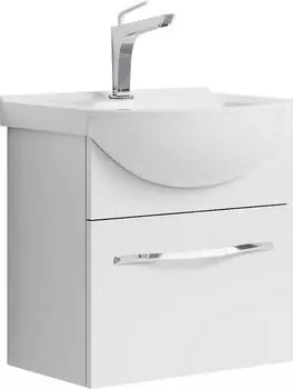 Тумба под раковину 448 см белая 1 ящик Aqwella Аллегро Agr.01.05/1