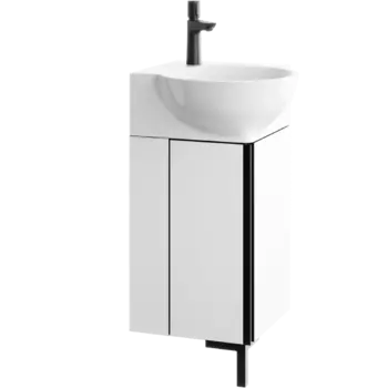 Тумба под раковину 45 см Aqwella Porto Т4/WB POR0104WB, черно-белый