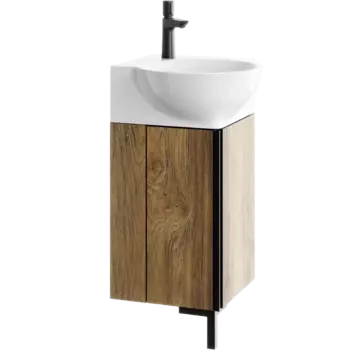 Тумба под раковину 45 см Aqwella Porto Т4/DB POR0104DB, коричневый