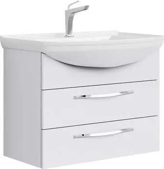 Тумба под раковину 72 см белая 2 ящика Aqwella Аллегро Agr.01.07/2