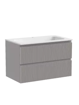 Тумба под раковину 80 см Sancos Snob R SNR80SM, серый