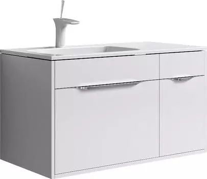 Тумба под раковину 914 см белая левая Aqwella Malaga Mal.01.09/L