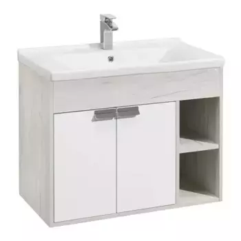 Тумба под раковину Акватон Флай 1A2374K0FAX10 белый, серый