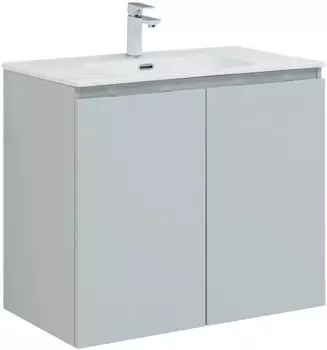 Тумба под раковину Aquanet Алвита New 80 00277528 серый