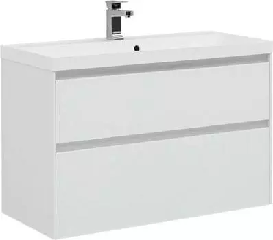 Тумба под раковину Aquanet Гласс 100 00235664 белый