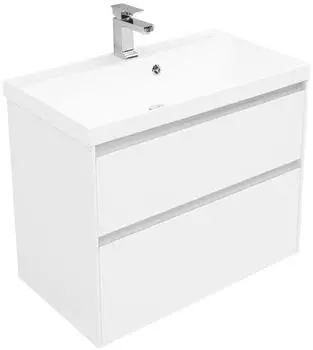 Тумба под раковину Aquanet Гласс 80 00238361 белый