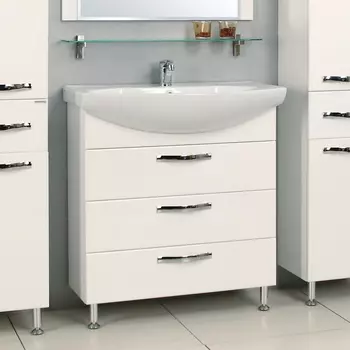 Тумба под раковину Aquaton Ария 75 1A141301AA010, белый