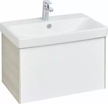 Тумба под раковину Aquaton Асти 70 1A263001AXD70, белый/ясень шимо