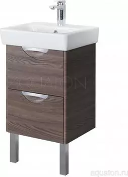 Тумба под раковину Aquaton Сильва 55 1A211801SIW50, коричневый