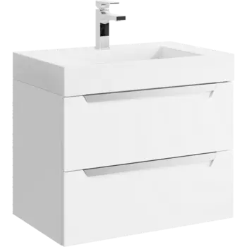 Тумба под раковину Aqwella Cube 70 CUB0107W, белый