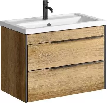 Тумба под раковину Aqwella Fargo 80 FRG0108DB Дуб балтийский