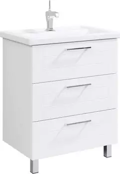 Тумба под раковину Aqwella Манчестер MAN01073 70 напольная белый глянцевый