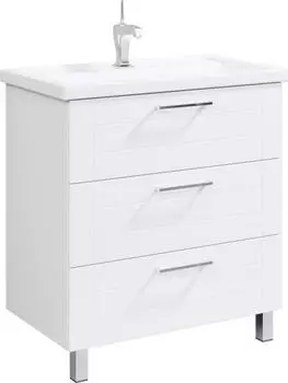 Тумба под раковину Aqwella Манчестер MAN01083 80 напольная белый глянцевый