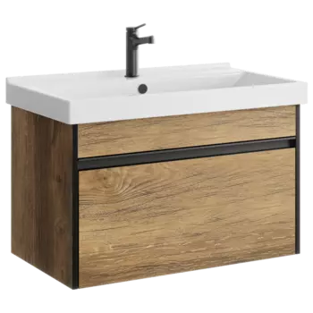 Тумба под раковину Aqwella Urban 80 URB0108DB, дуб балтийский