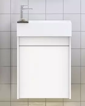 Тумба под раковину Art&Max Family 50 Family-500-1D-SO-BL, белый глянец