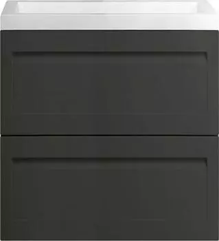 Тумба под раковину Art&Max Platino 58 AM-Platino-580-2C-SO-GM, серый матовый