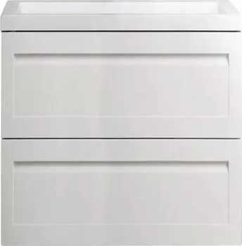 Тумба под раковину Art&Max Platino 75 AM-Platino-750-2C-SO-BL, белый глянец