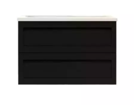 Тумба под раковину Art&Max Platino AM-Platino-900-2C-SO-NM-Cer черный