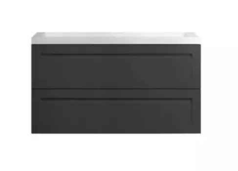 Тумба под раковину Art&Max Platino AM-Platino-1000-2C-SO-GM-Cer черный