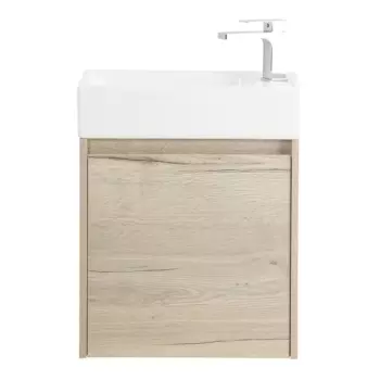 Тумба под раковину BelBagno KRAFT MINI-500/260-1A-SO-RGB-R 50 см правая, Rovere Galifax Bianco