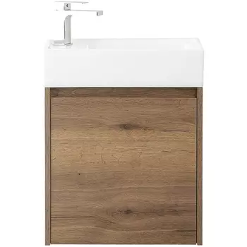 Тумба под раковину BelBagno KRAFT MINI-500/260-1A-SO-RT-L 50 см левая, Rovere Tabacco