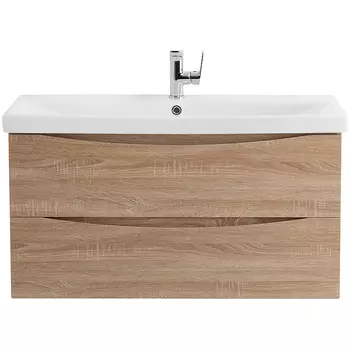 Тумба под раковину BelBagno Marino-Cer 90 MARINO-CER-N-900-2C-SO-WO-P Rovere Bianco